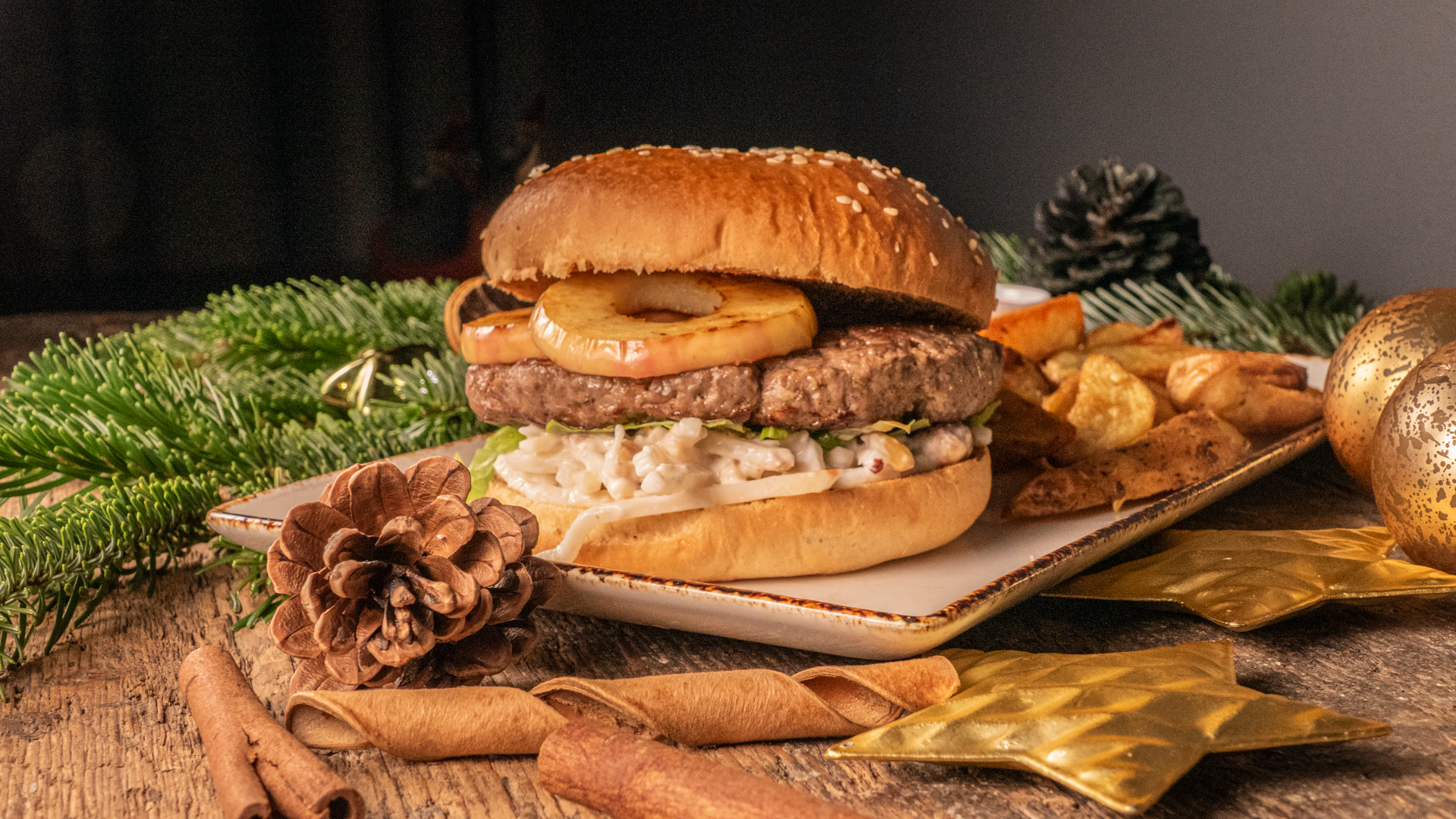 Zündwerk Dezember Monatsspecial Steakhaus - Burger des Monats "Yuletide"